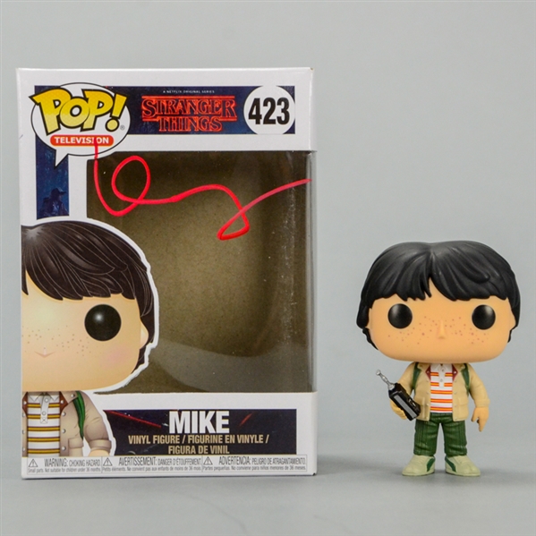 Finn Wolfhard Autographed Stranger Things Mike POP Vinyl Figure #423