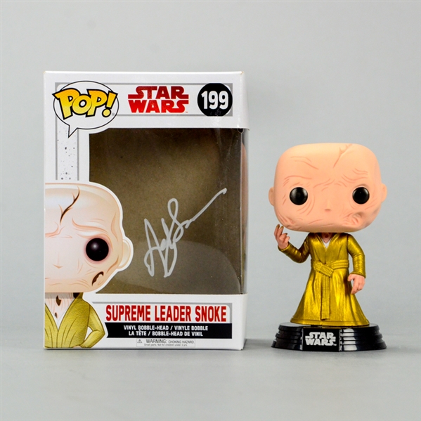 Andy Serkis Autographed Star Wars The Last Jedi Supreme Leader Snoke POP Vinyl Figure 199