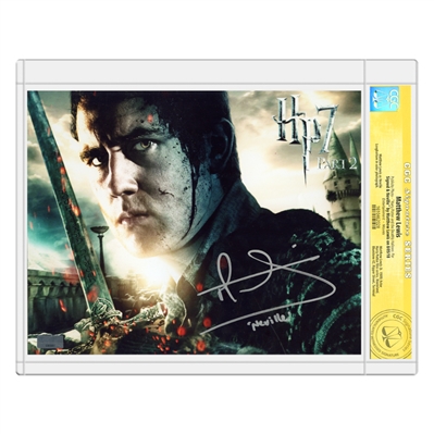Matthew Lewis Autographed Neville Longbottom 8x10 Photo w/Neville Inscription *CGC Signature Series