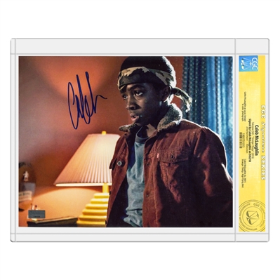 Caleb McLaughlin Autographed Stranger Things Lucas 8x10 Scene Photo  * CGC Signature Series