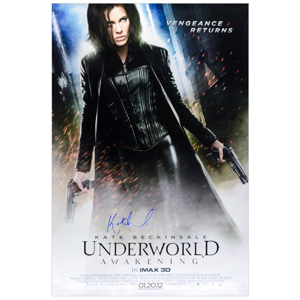 Kate Beckinsale Autographed 2012 Underworld: Awakening Original 27x40 Double-Sided Movie Poster