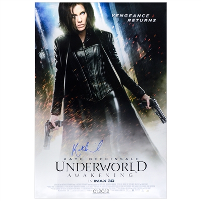Kate Beckinsale Autographed 2012 Underworld: Awakening Original 27x40 Double-Sided Movie Poster