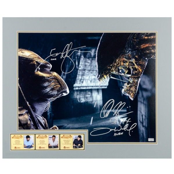 Alec Gillis, Tom Woodruff Jr. and Ian Whyte Autographed Face to Face 16x20 Matted Photo