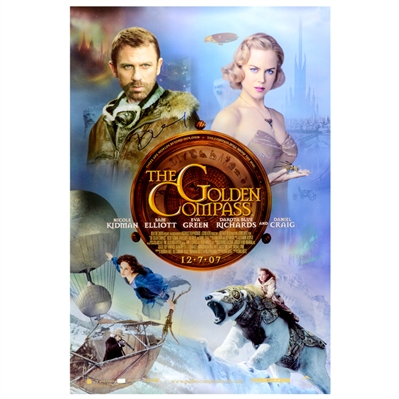 Daniel Craig Autographed 2007 The Golden Compass Original Double-Sided 27x40 Movie Poster