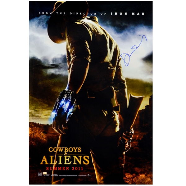 Daniel Craig Autographed 2011 Cowboys & Aliens 27×40 Original Double-Sided Movie Poster