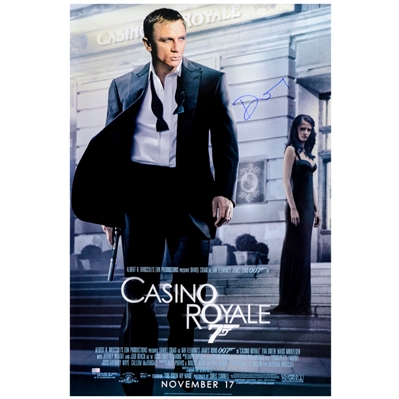 Daniel Craig Autographed 2006 James Bond Casino Royale Original 27x40 Single-Sided Movie Poster