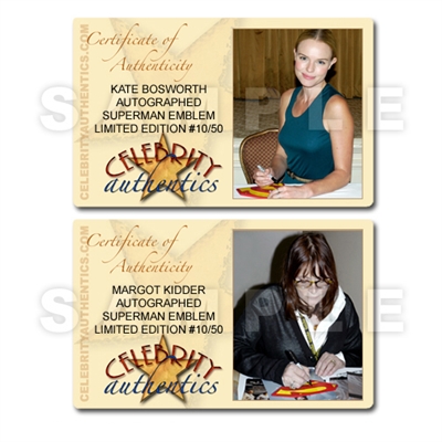 Kate Bosworth, Margot Kidder, Noel Neill, Phyllis Coates Autographed Lois Lane Superman Emblem