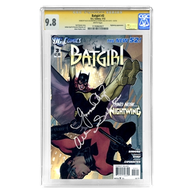 Yvonne Craig and Alicia Silverstone Autographed 2012 Batgirl #3 CGC SS Signature Series 9.8