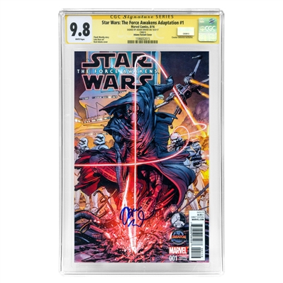 Adam Driver Autographed Star Wars The Force Awakens Adaption #1 CGC SS 9.8 Mint * Creator Universe Adam Hughes Variant Cover