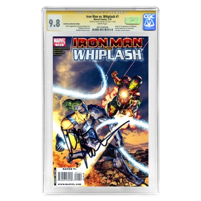 Mickey Rourke Autographed 2010 Iron Man vs Whiplash #1 CGC SS 9.8 Mint