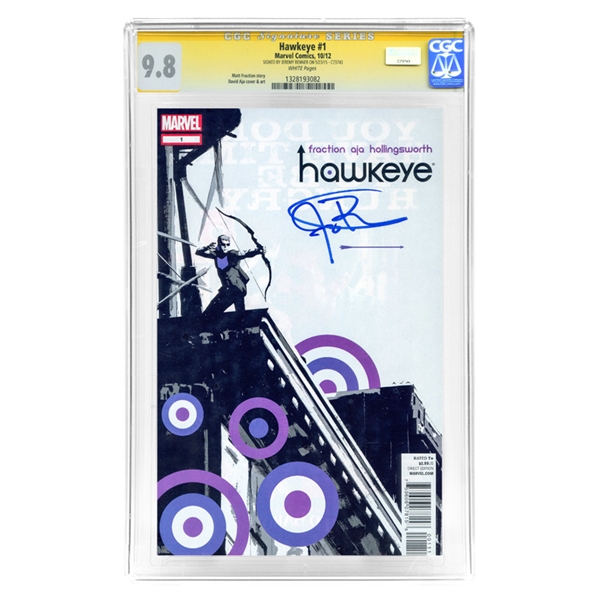 Jeremy Renner Autographed 2012 Marvel CGC Signature Series 9.8 Hawkeye #1 Comic