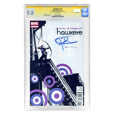 Jeremy Renner Autographed 2012 Marvel CGC Signature Series 9.8 Hawkeye #1 Comic