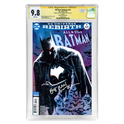Val Kilmer Autographed 2017 DC Comics: All Star Batman #11 Fiumara Variant Cover CGC Signature Series 9.8 Mint