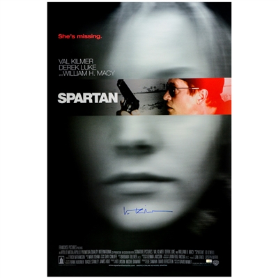 Val Kilmer Autographed 2004 Spartan Original 27x40 Movie Poster