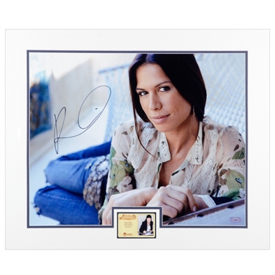Rhona Mitra Autographed Hammock 16x20 Matted Photo