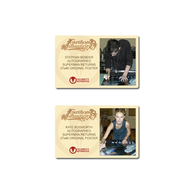 Brandon Routh, Kate Bosworth, Stephan Bender Autographed 2006 Superman Returns 27x40 Original Double-Sided Movie Poster