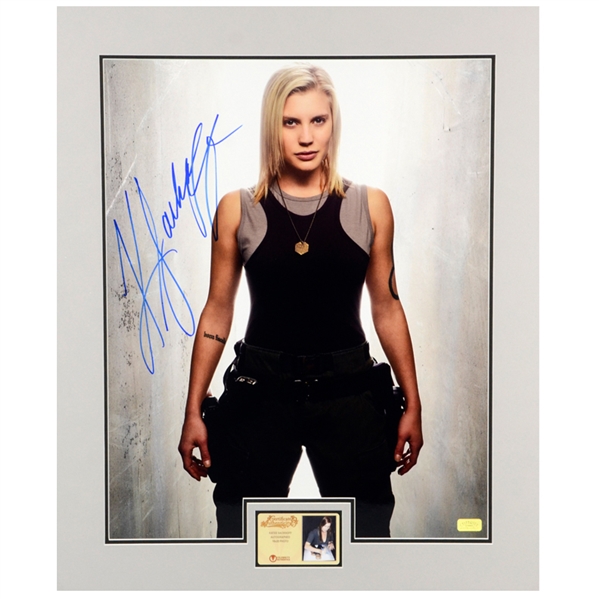 Katee Sackhoff Autographed Battlestar Galactica Starbuck Stance 16x20 Matted Photo