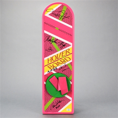 Michael J. Fox, Christopher Lloyd, Thomas Wilson, Lea Thompson, Bob Gale Autographed Back to the Future Part II 1:1 Scale Prop Replica Hoverboard