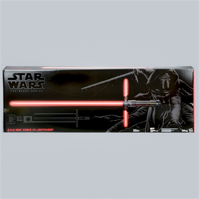  Adam Driver Autographed Star Wars: The Force Awakens Kylo Ren Black Series Lightsaber