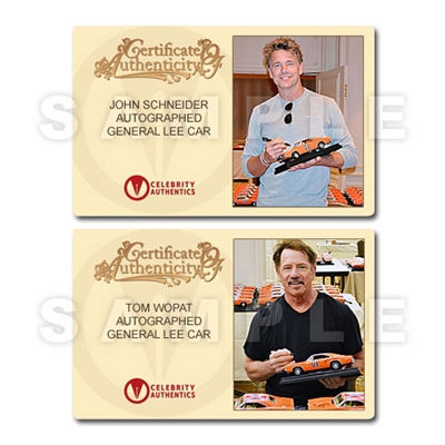 Schneider, Bach, Wopat, Best, Barris, Colley, Cast Autographed The Dukes of Hazzard 1:18 Scale Die-Cast General Lee