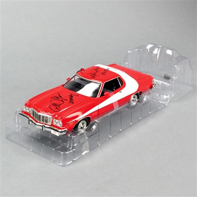 David Soul and Paul Michael Glaser Autographed Starsky & Hutch Torino 1:18 Scale Die-Cast Car