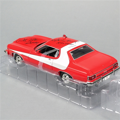 David Soul and Paul Michael Glaser Autographed Starsky & Hutch Torino 1:18 Scale Die-Cast Car