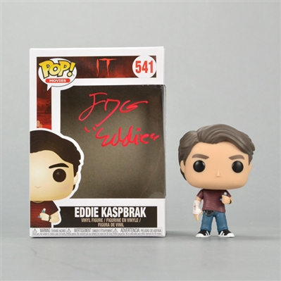 Jack Dylan Grazer Autographed 2017 IT Eddie Kaspbrak POP Vinyl Figure #541 with Eddie Inscription