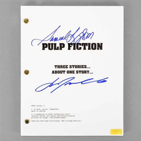 Samuel L. Jackson, John Travolta Autographed 1994 Pulp Fiction Full Script