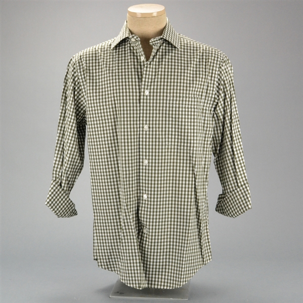 2014 They Came Together Paul Rudd Screen Worn Plaid Button Up Long Sleeve Shirt with Rudd Signed Letter of Authenticity