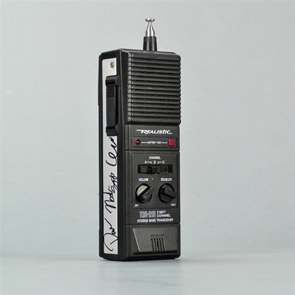 Finn Wolfhard, David Harbour, Noah Schnapp, Gaten Matarazzo, Caleb McLaughlin Autographed Stranger Things Realistic Walkie Talkie