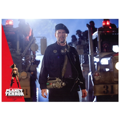 Planet Terror (2007) Bruce Willis as Lt. Muldoon 8x12 Lobby Card-B
