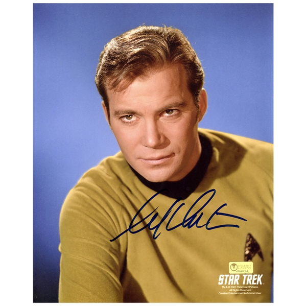 William Shatner Autographed Star Trek 8x10 Captain Kirk Photo