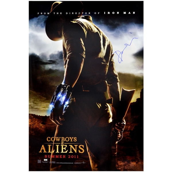 Daniel Craig Autographed Cowboys & Aliens 27x40 Original Double-Sided Movie Poster