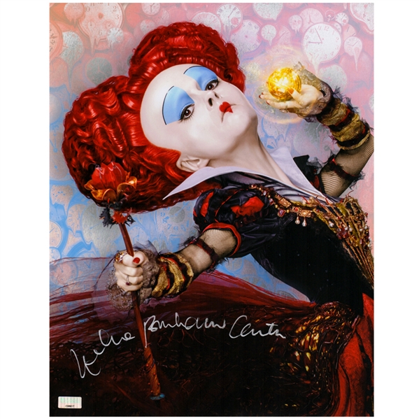 Helena Bonham Carter Autographed Alice in Wonderland Red Queen 11x14 Photo