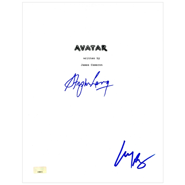 Stephen Lang and Michelle Rodriguez Autographed 2009 Avatar Script Cover