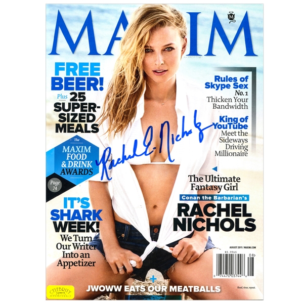 Rachel Nichols Autographed 2011 Maxim Magazine