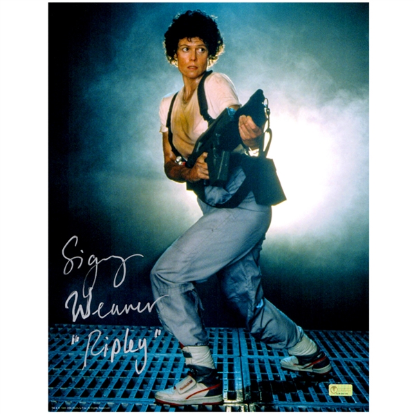 Sigourney Weaver Autographed Aliens Ripley 11x14 Photo