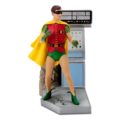 Burt Ward Autographed Batman 1966 Robin 1:6 Scale Maquette with Robin Inscription