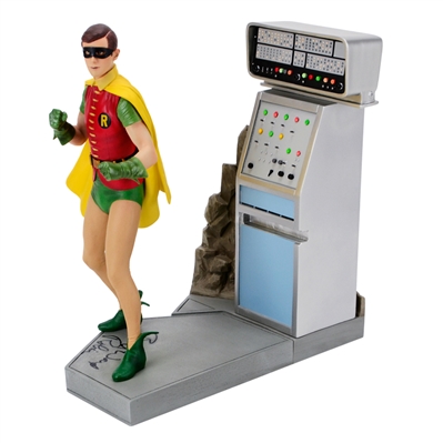 Burt Ward Autographed Batman 1966 Robin 1:6 Scale Maquette with Robin Inscription