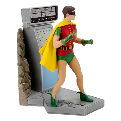 Burt Ward Autographed Batman 1966 Robin 1:6 Scale Maquette with Robin Inscription