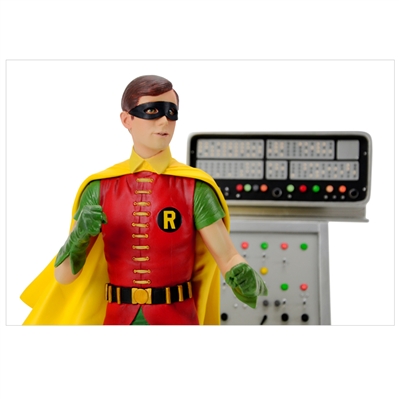 Burt Ward Autographed Batman 1966 Robin 1:6 Scale Maquette with Robin Inscription