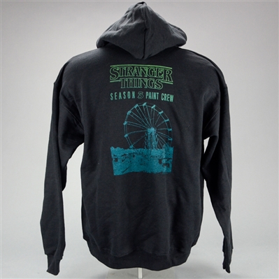 Stranger Things Season 3 Paint Crew Production Crew Hooded Sweatshirt * Direct from the Set!