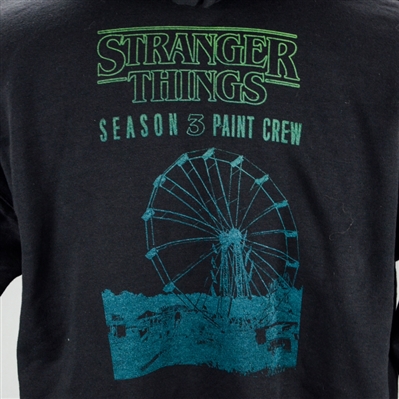 Stranger Things Season 3 Paint Crew Production Crew Hooded Sweatshirt * Direct from the Set!