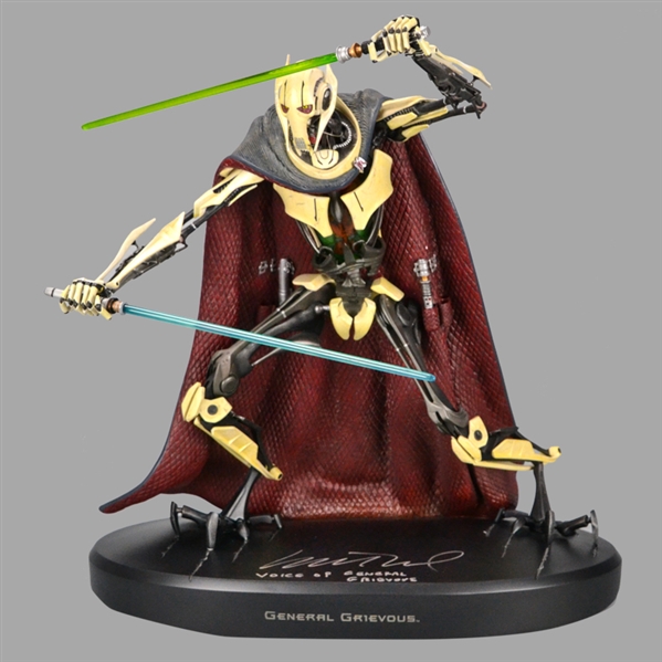 Matthew Wood Autographed Star Wars: Revenge of the Sith Attakus 16.5 inch General Grievous Statue