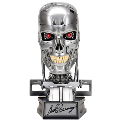 Arnold Schwarzenegger Autographed Chronicle Terminator T-800 Endoskeleton 1:1 Scale Bust * Rare CA Exclusive