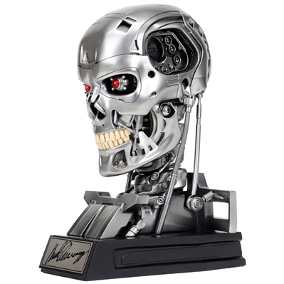 Arnold Schwarzenegger Autographed Chronicle Terminator T-800 Endoskeleton 1:1 Scale Bust * Rare CA Exclusive