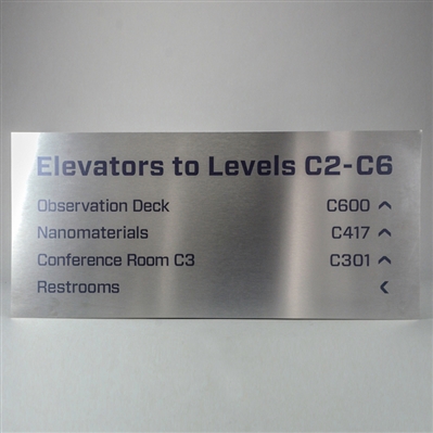 2018 Venom Production Used Life Foundation Elevator C2-C6 Sign