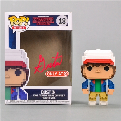 Gaten Matarazzo Autographed Stranger Things Dustin POP Vinyl Figure #18