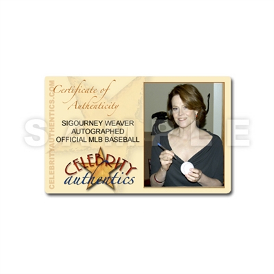 Sigourney Weaver Autographed Rawlings Official MLB Baseball
