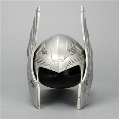 Chris Hemsworth, Tom Hiddleston, Stan Lee, Samuel L. Jackson, Paul Rudd and Paul Bettany Autographed Thor Son of Asgard 1:1 Scale Helmet